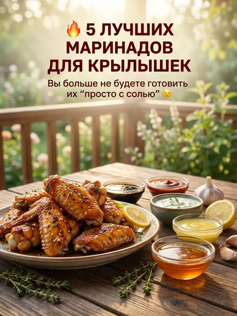🔥 5 маринадов для крылышек, которые реально делают вкус