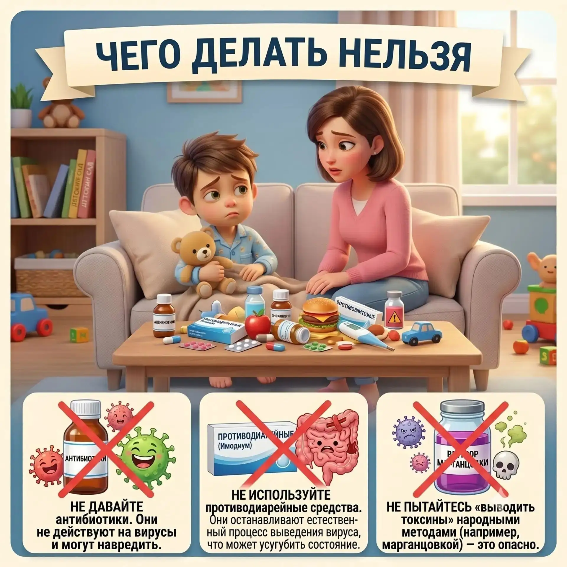 ☀️ Лето, море, фрукты... и ротавирус. К сожалению, пик кишечных инфекций приходится именно на сезон 