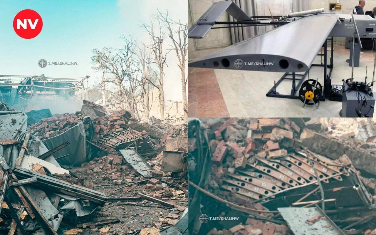 🇷🇺🇺🇦 Разрушенное складское помещение в Киеве, где хранились и собирались БПЛА дальнего действия 