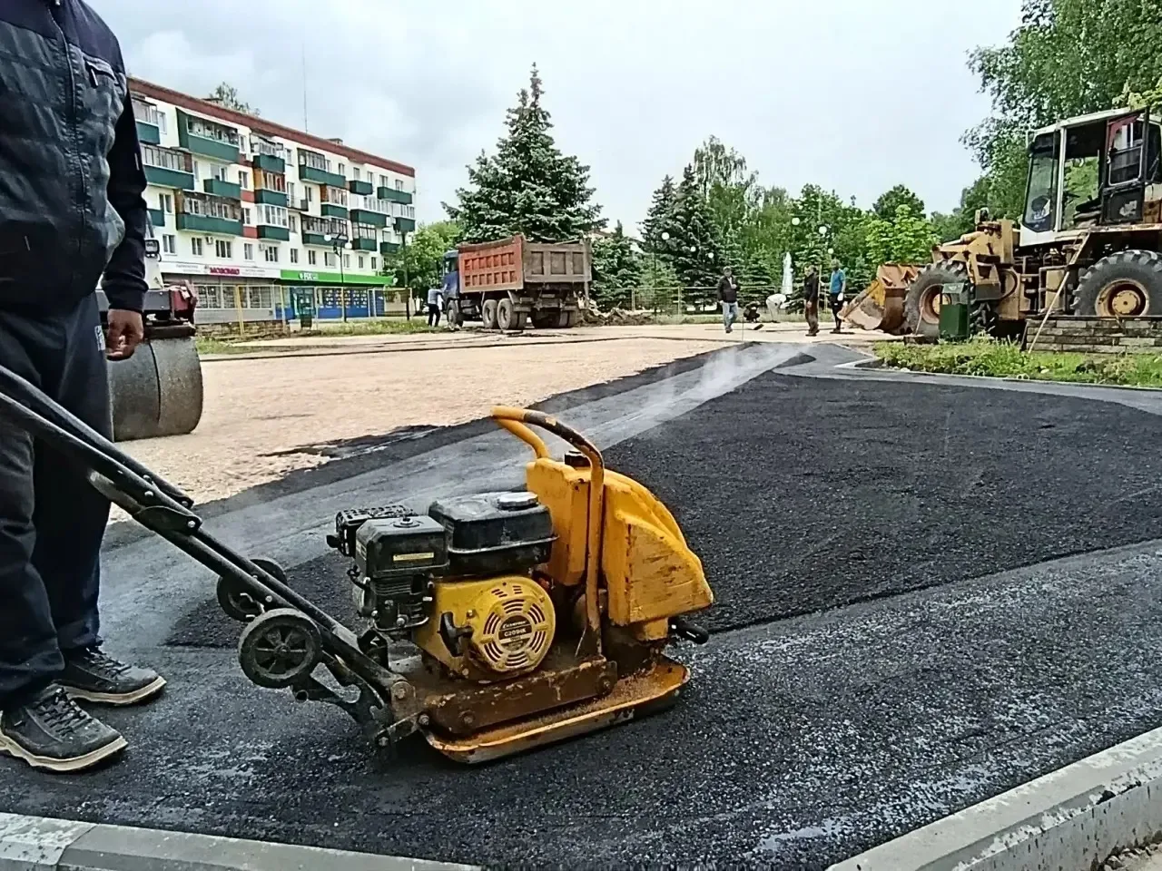 Благоустройство на проспекте Победы выполнено на 70%!