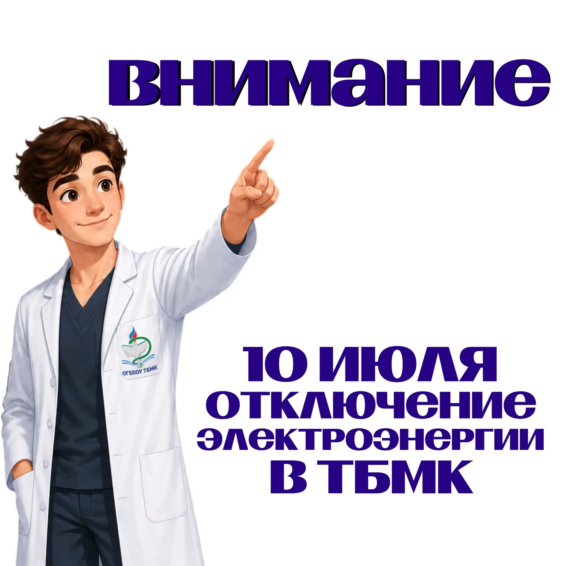 Внимание! 

В связи с плановым отключением электроэнергии 10 июля приемная комиссия ТБМК не будет пр