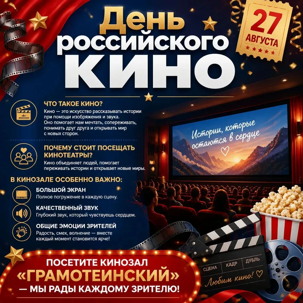 Для каждого из нас кино — это маленькая жизнь. Это возможность прожить тысячи судеб, от...