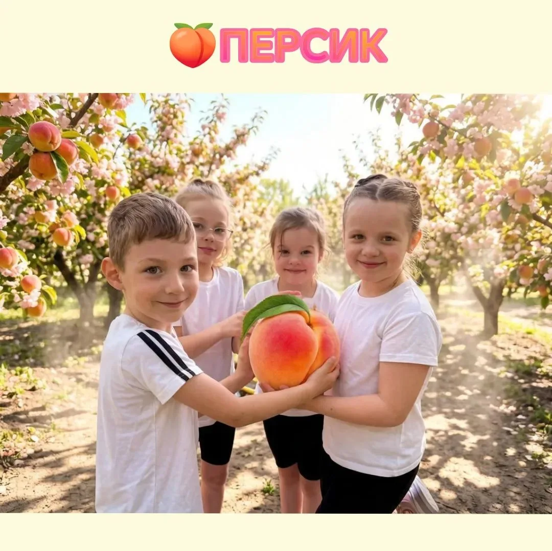 День персика🍑
Персики — это не только вкусный, но и очень полезный фрукт для детей. Они богаты вита