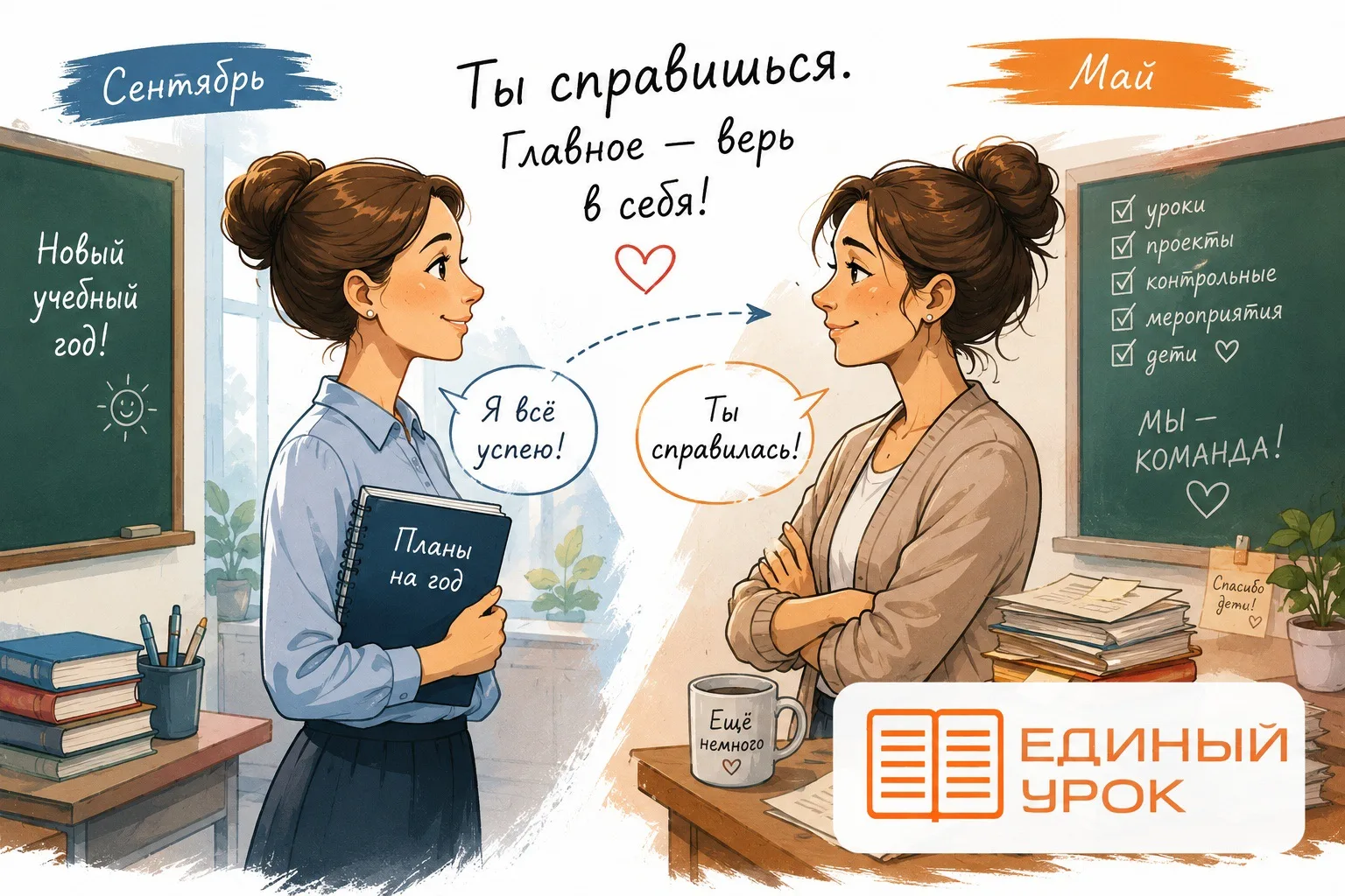 💭 Что бы учитель сказал себе в сентябре, если бы знал, что будет в мае