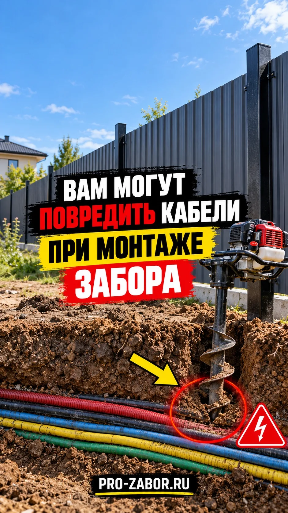 ‼️ БУРИТЬ НЕЛЬЗЯ — ПОД ЗЕМЛЁЙ КАБЕЛИ