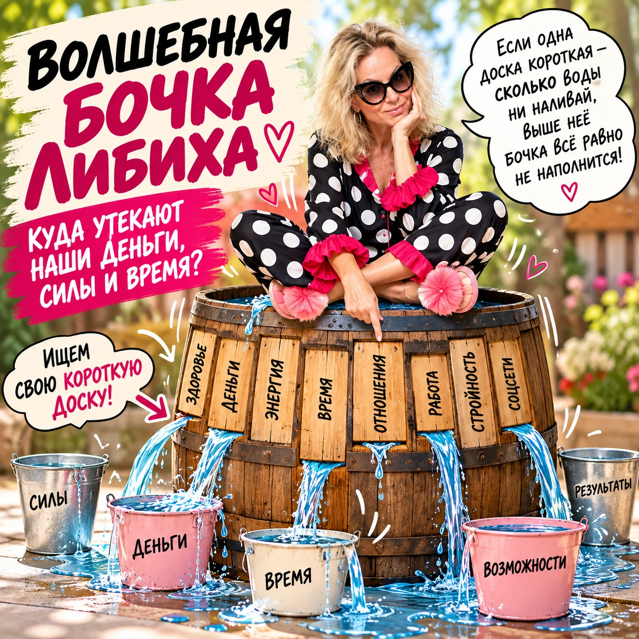 ВОЛШЕБНАЯ БОЧКА: КУДА УТЕКАЮТ ВАШИ СИЛЫ? 😂
