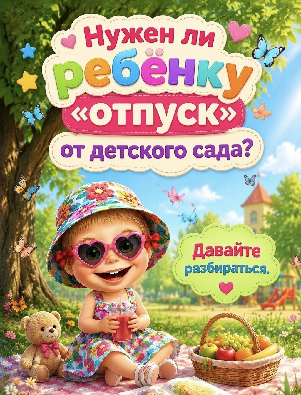 🍃 Нужен ли ребёнку отпуск от детского сада?
⠀⠀Да, нужен! Даже если малыш с удовольствием ходит в де