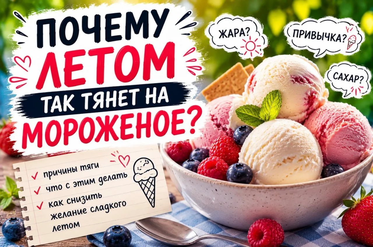 Почему летом так тянет на мороженое