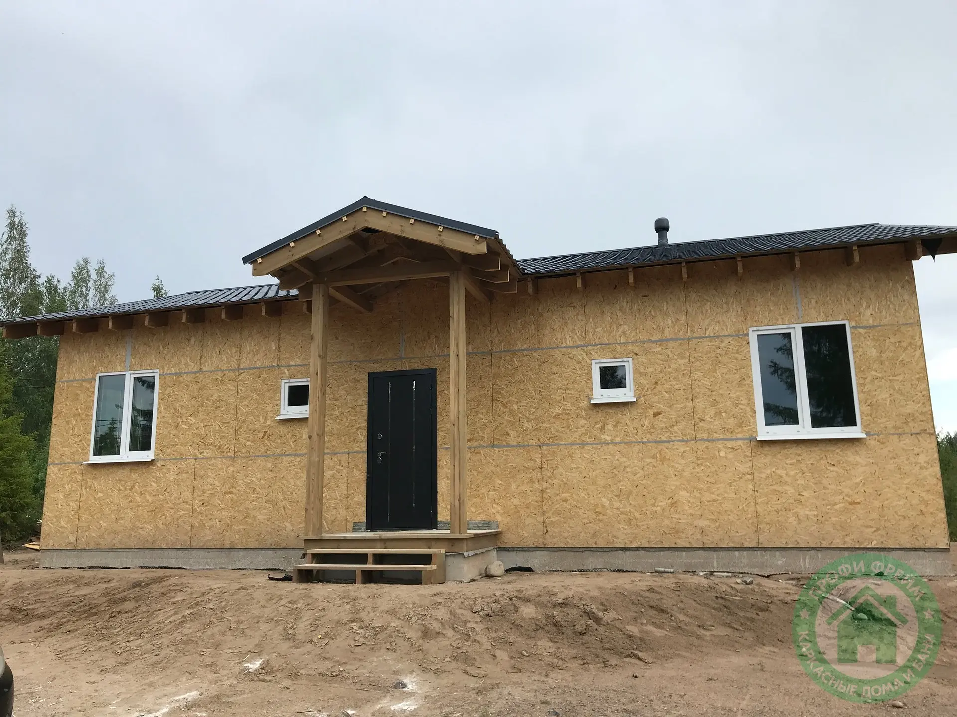 🏠 Строительство каркасного дома 12×10,5 м в Полянах.