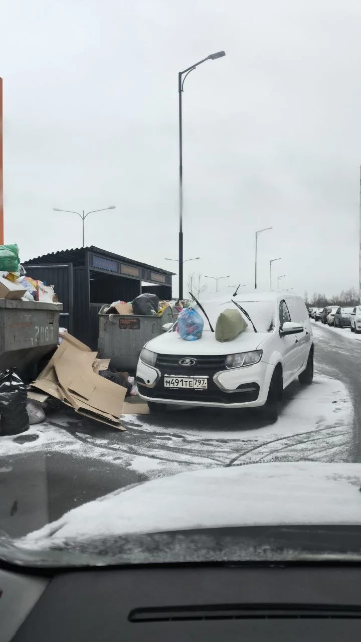 В Новых Ватутинках продолжают выбрасывать автомобили на помойку.