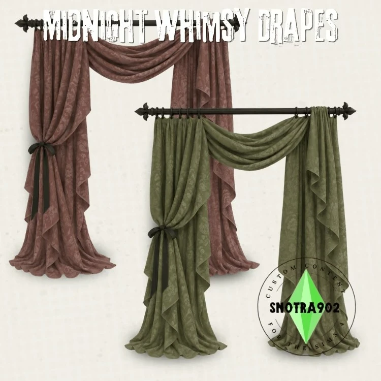 🌸 Шторы Midnight Whimsy Drapes 🌸