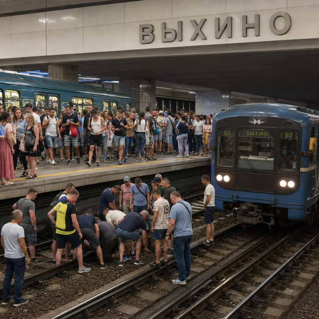 ⚡️Липецкий предприниматель погиб в московском метро — его сбил поезд при переходе по ре...