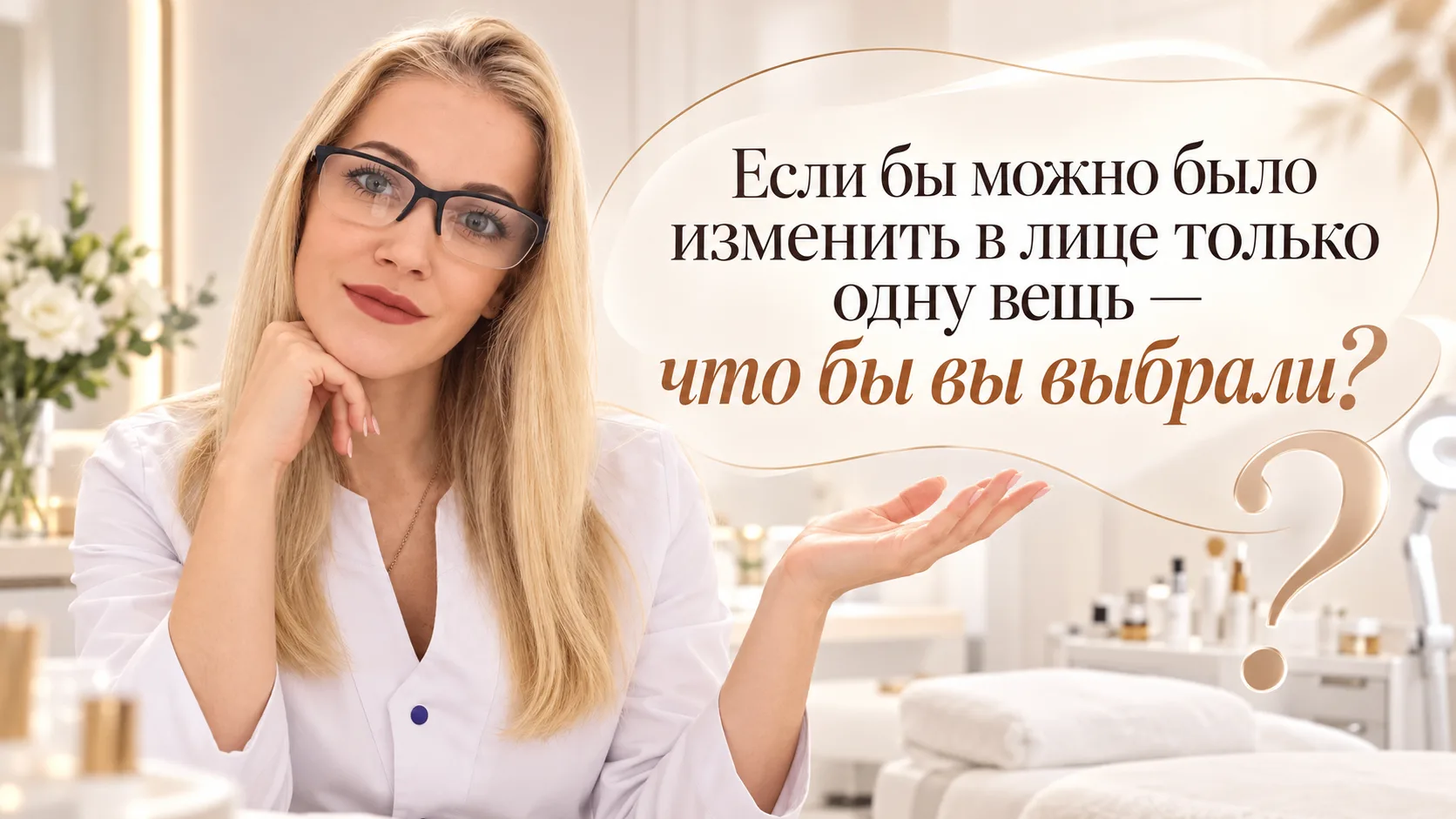Если бы можно было изменить в лице только одну вещь — что бы вы выбрали?