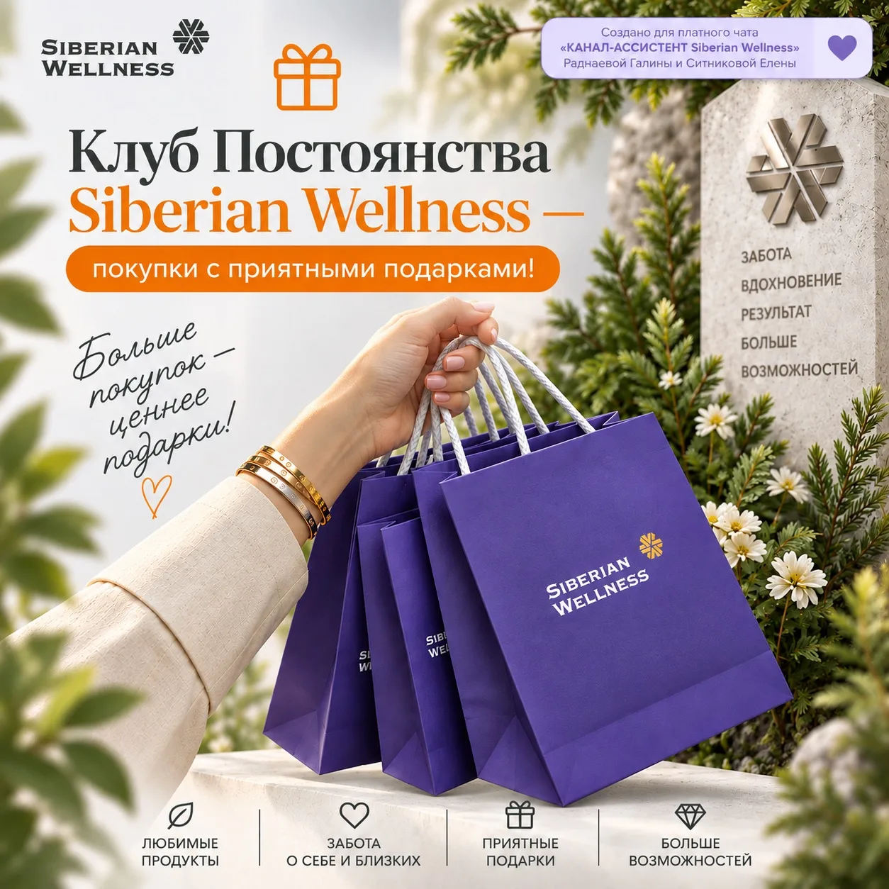 🎁 Клуб Постоянства Siberian Wellness — покупки с приятными подарками!