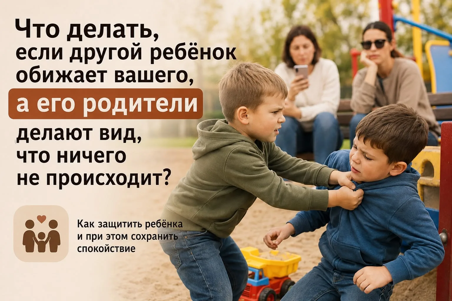 «Он ударил моего ребёнка. А его родители просто смотрели» 
 

Наверное, почти каждый родитель хотя б