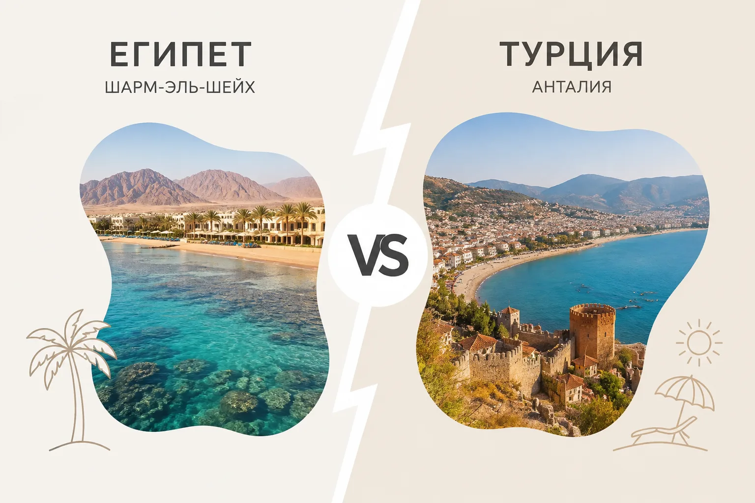 ☀️ Куда за летом в конце августа — Турция или Египет? ✈️