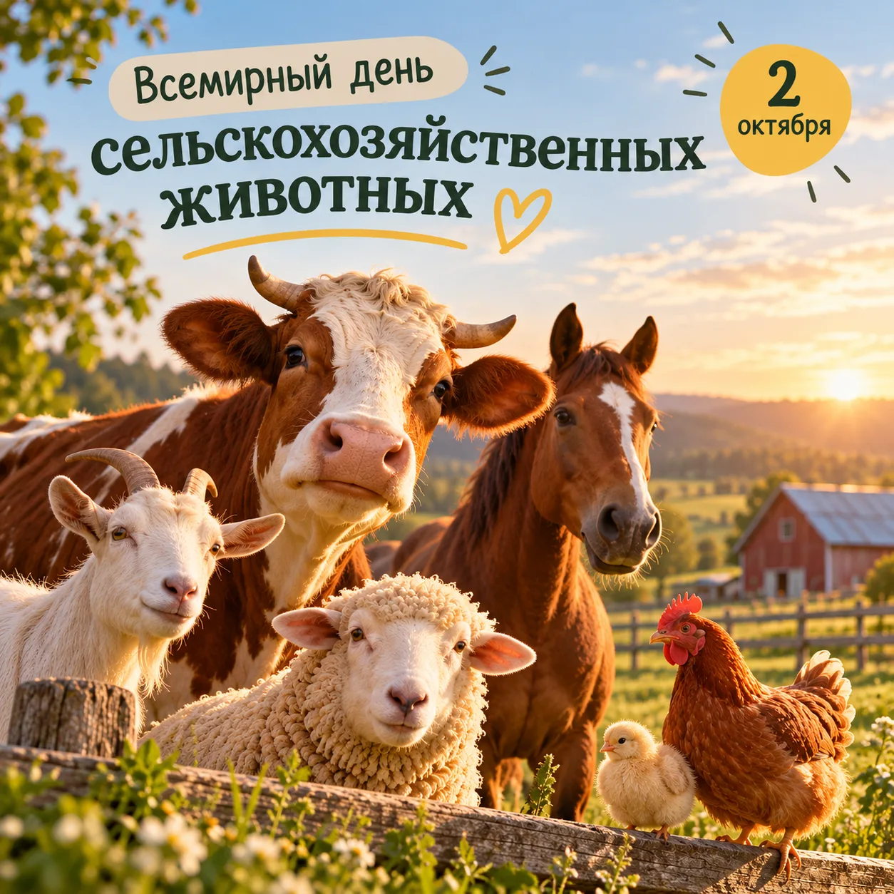 🐄 Со Всемирным днём сельскохозяйственных животных!