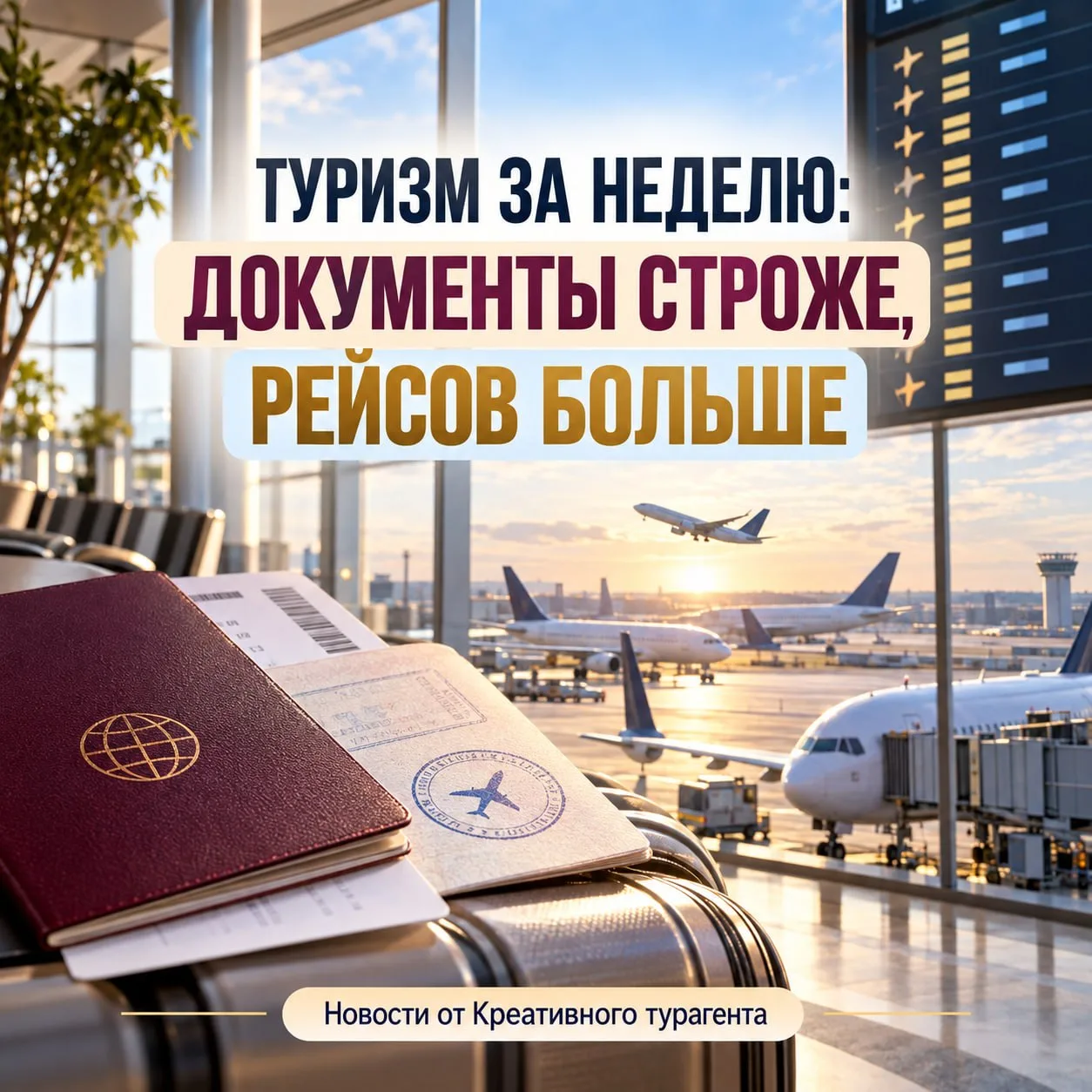 Туризм за неделю: документы строже, рейсов больше