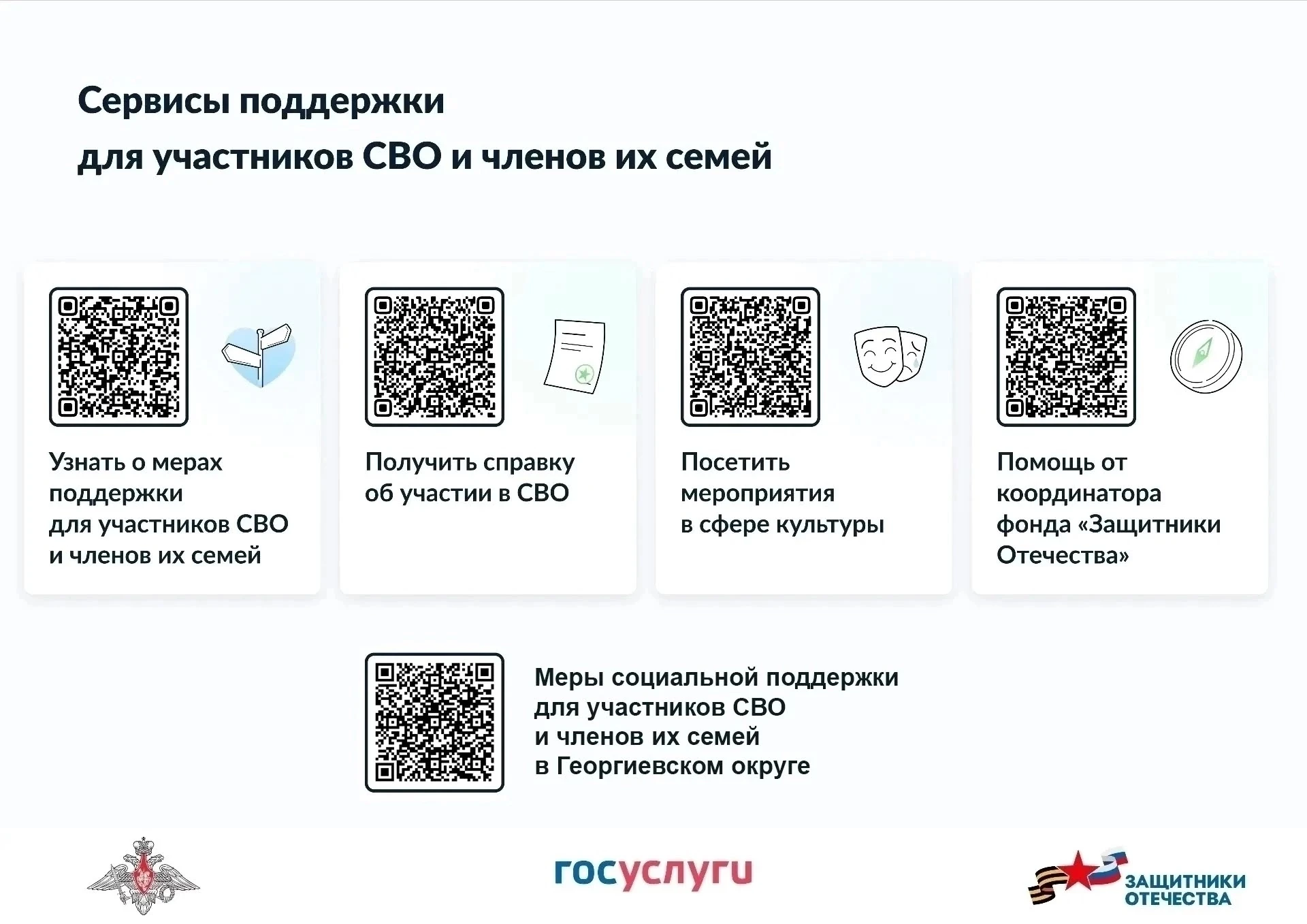⬆️ Сервисы поддержки для участников СВО и членов их семей.