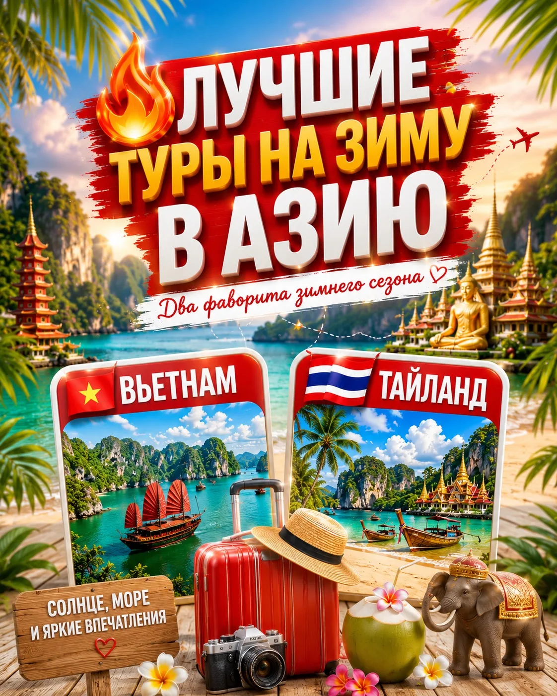 🔥 ЗИМА ЕЩЁ НЕ НАЧАЛАСЬ, А ЛУЧШИЕ ТУРЫ В АЗИЮ УЖЕ НАЧИНАЮТ РАЗБИРАТЬ