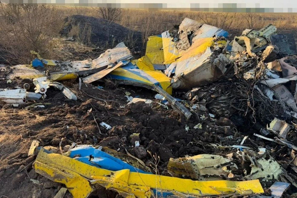 В Сети появились фотографии с места крушения украинского МиГ-29 в Одесской области