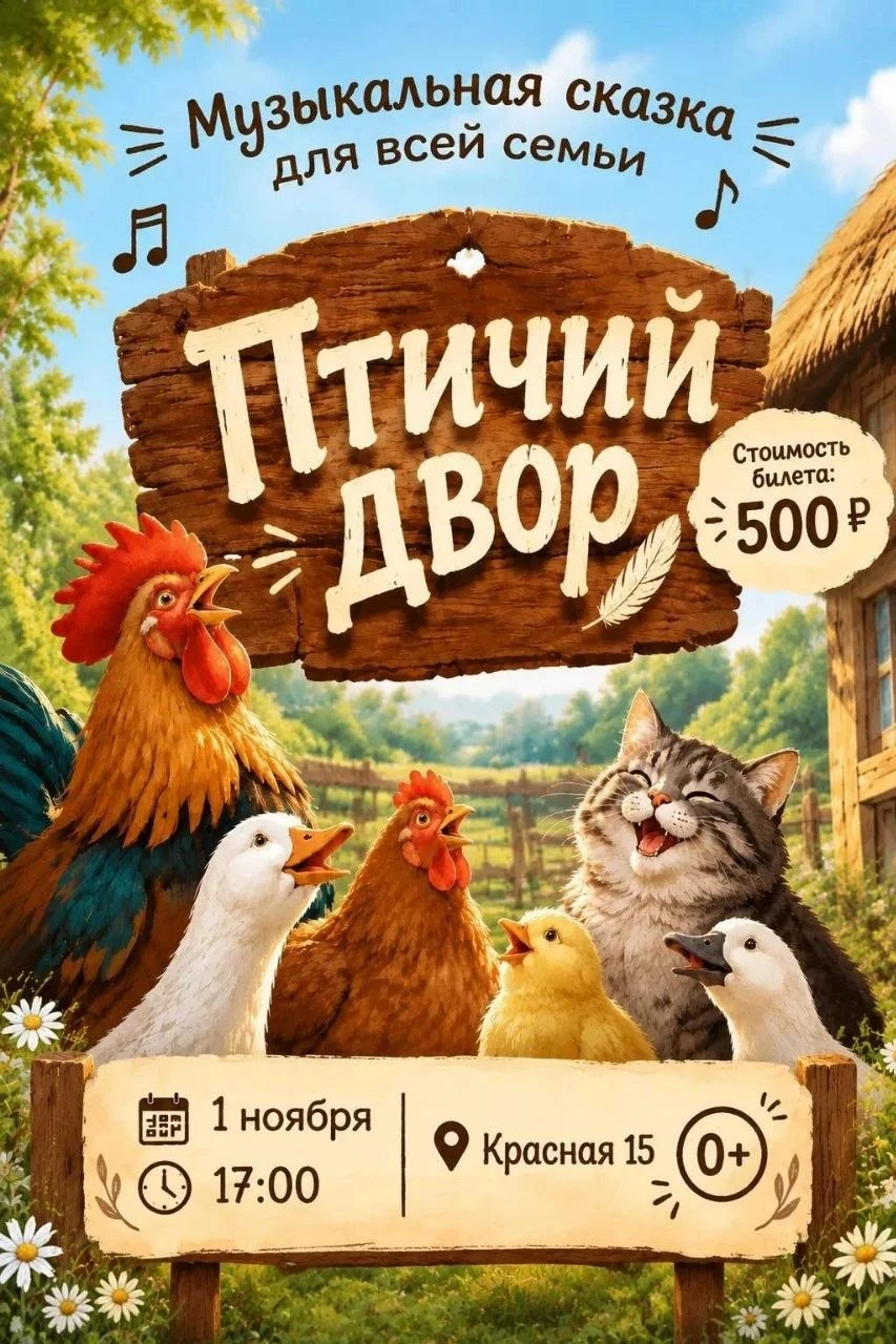 Интерактивная музыкальная концертная сказка «Птичий Двор»