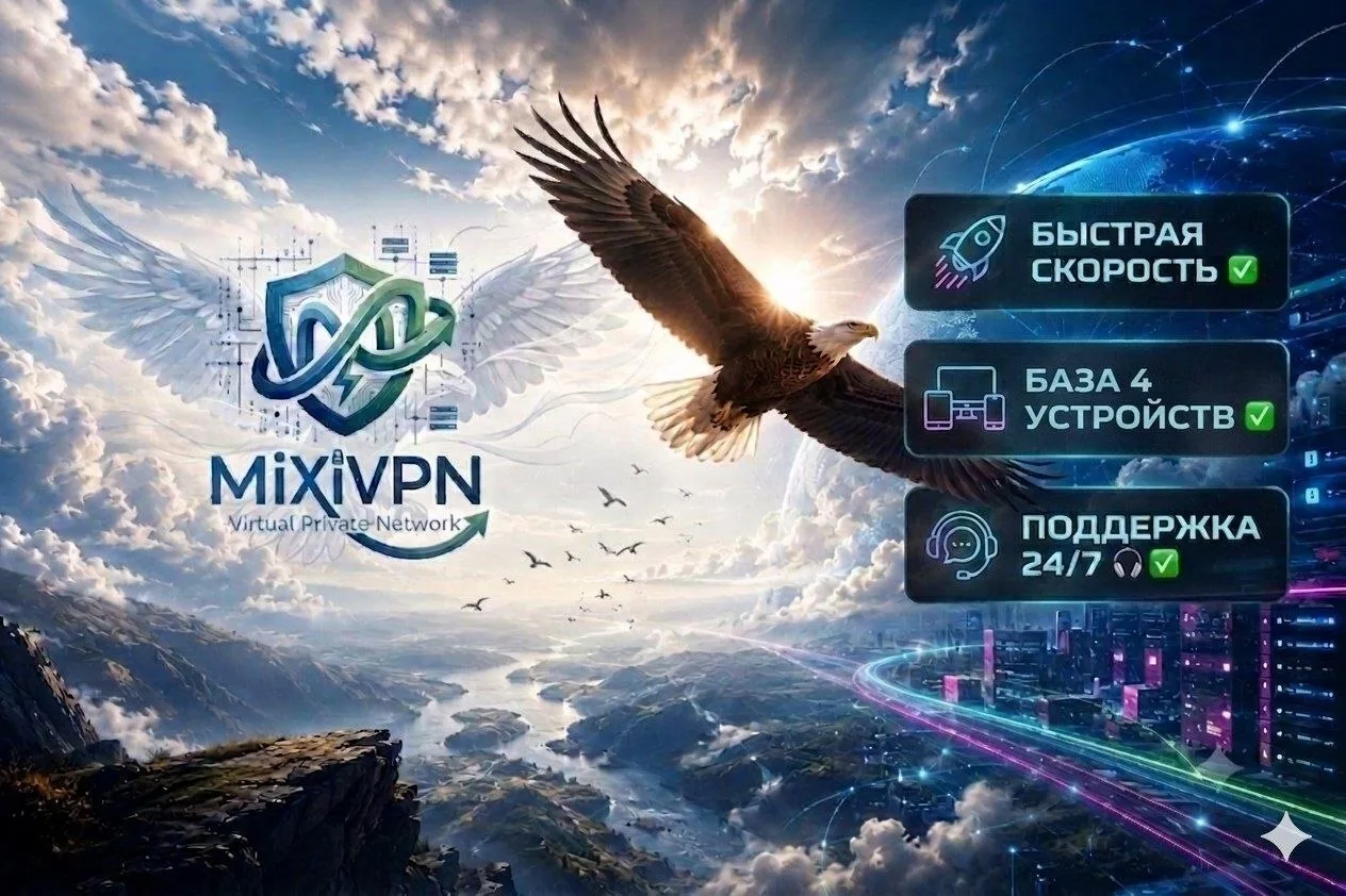 🦅 MiXiVPN — свобода в интернете без границ 🌐