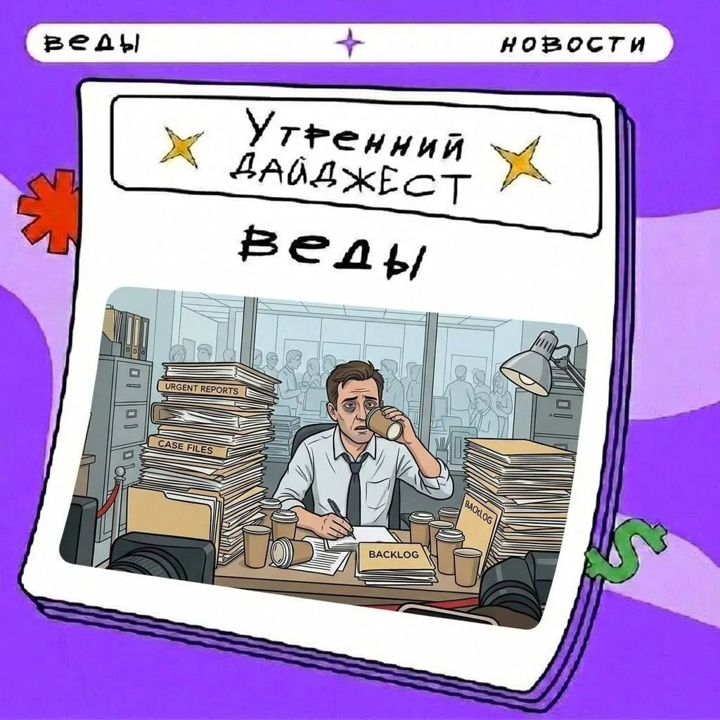 #влетайвутро 

Привет! В утреннем дайджесте: переработки без оплаты, сделка Трампа с Ираном, дождь в