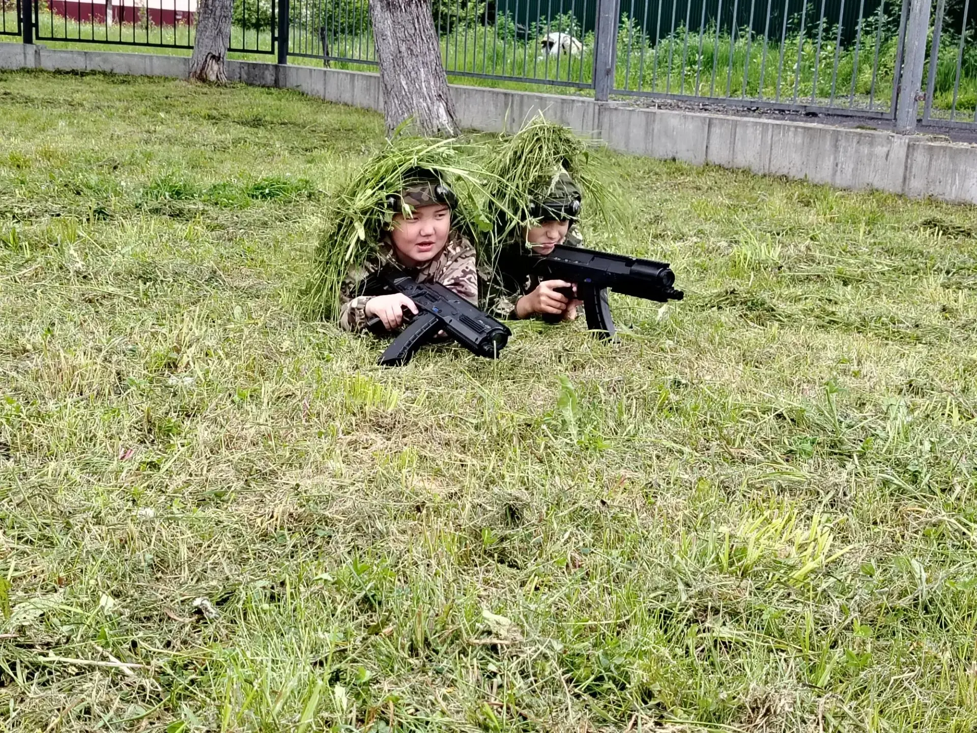 Сегодня в отряде "Патриот" тактические учения.