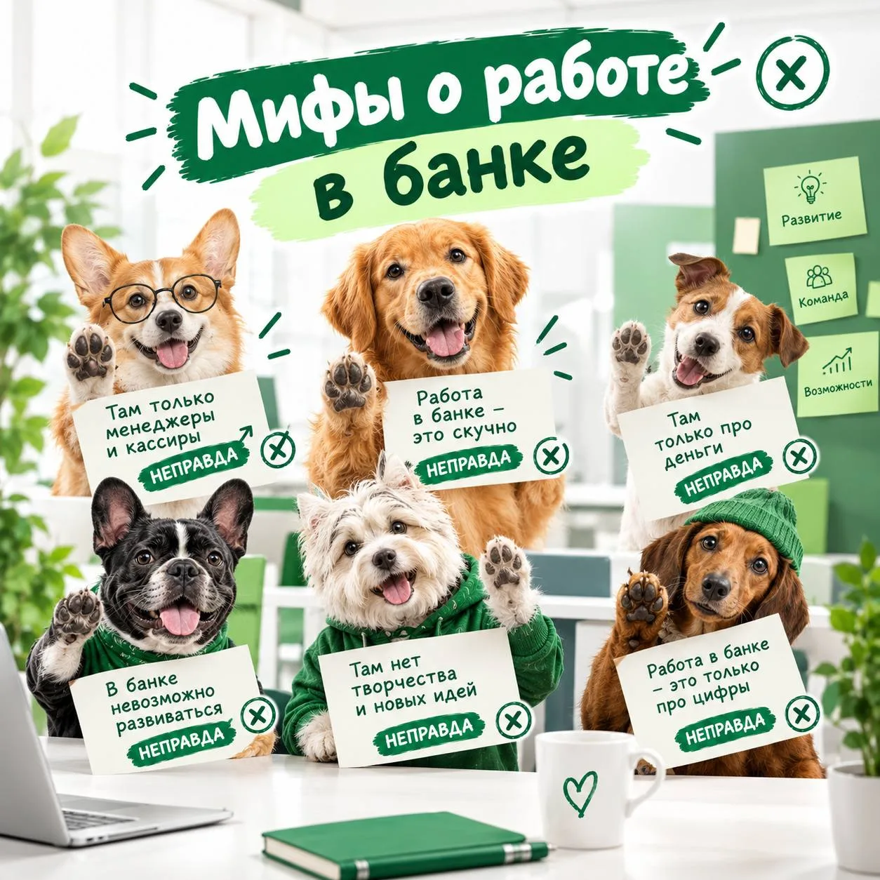 🙅🏼 МИФЫ О РАБОТЕ В БАНКЕ
