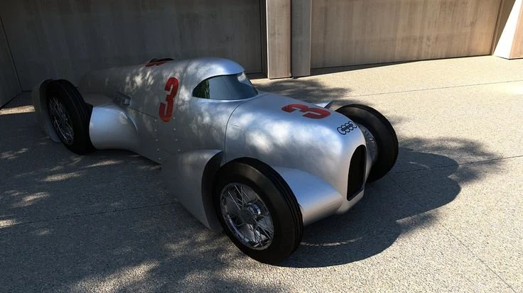 Audi воссоздала довоенный гоночный автомобиль Auto Union Lucca 1935 года по старым фотографиям и док