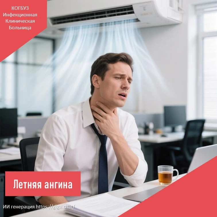 🤒 Летняя ангина: почему это возможно и как распознать