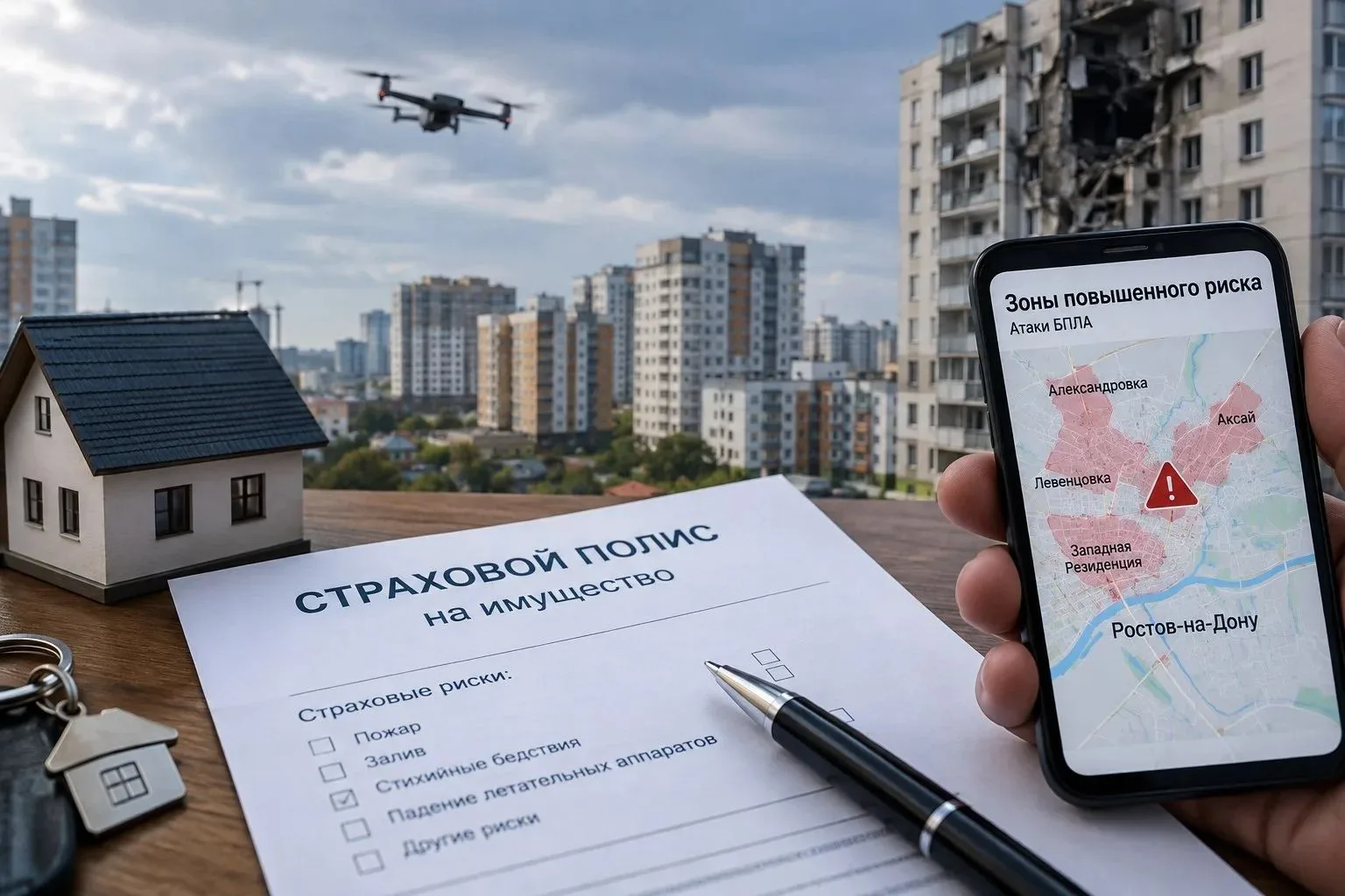 Ростовчане столкнулись с отказами в страховании жилья от атак БПЛА
