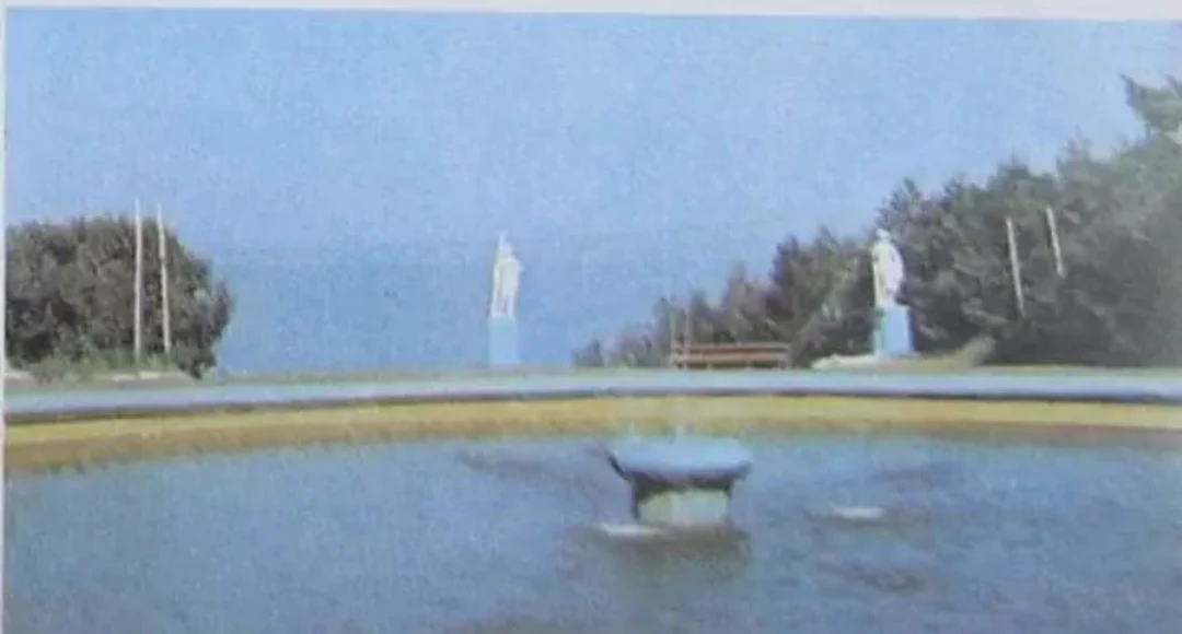 ⛲ Фонтан и вид на Волгу в парке 40-летия ВЛКСМ, 1972–1985