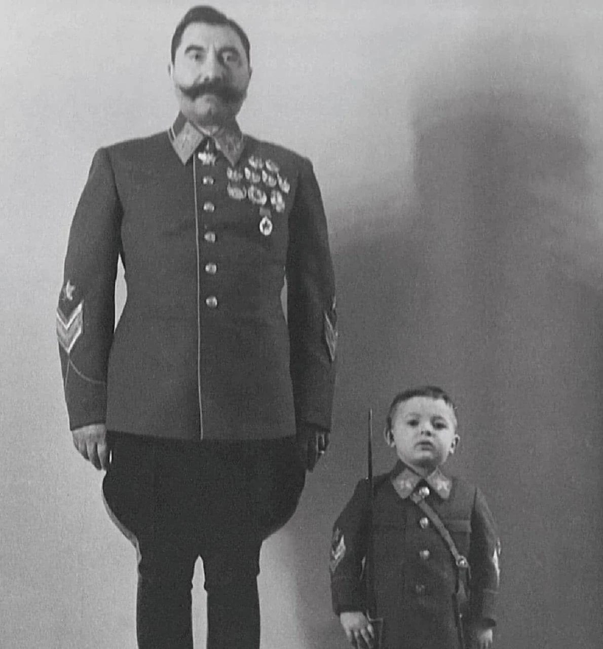 Маршал Будённый с сыном