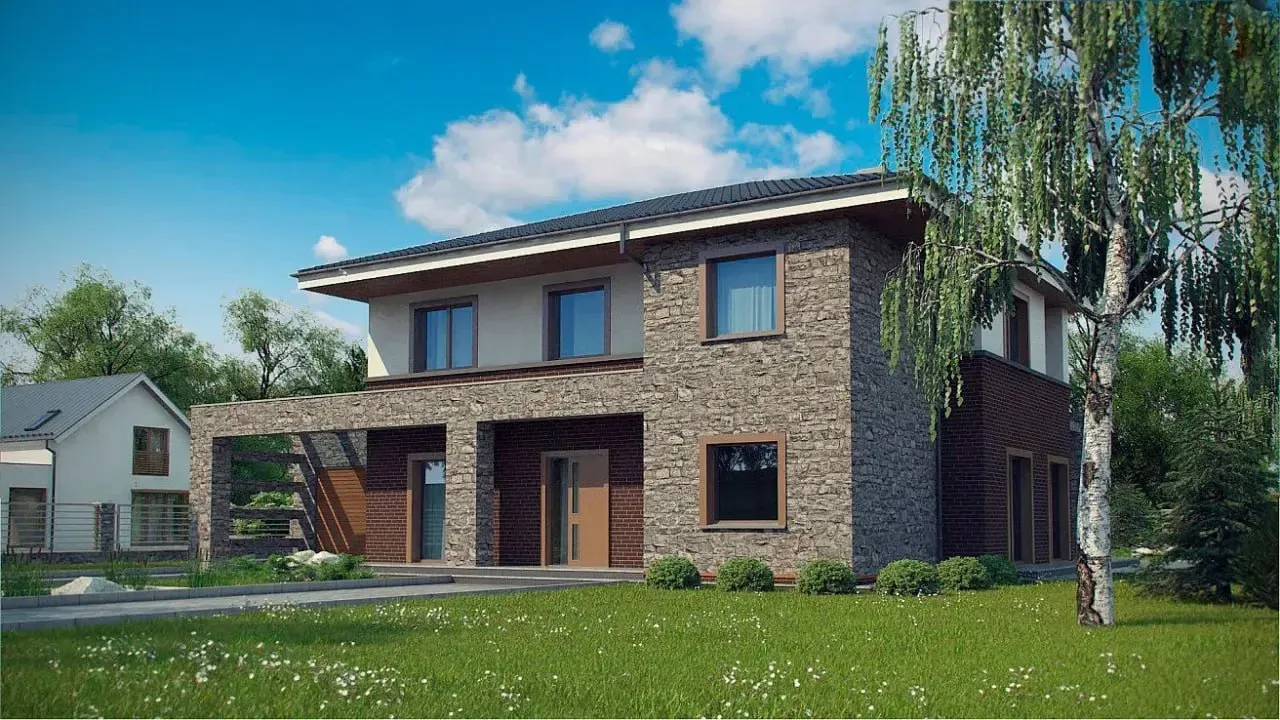 Проект стильного коттеджа 🏠