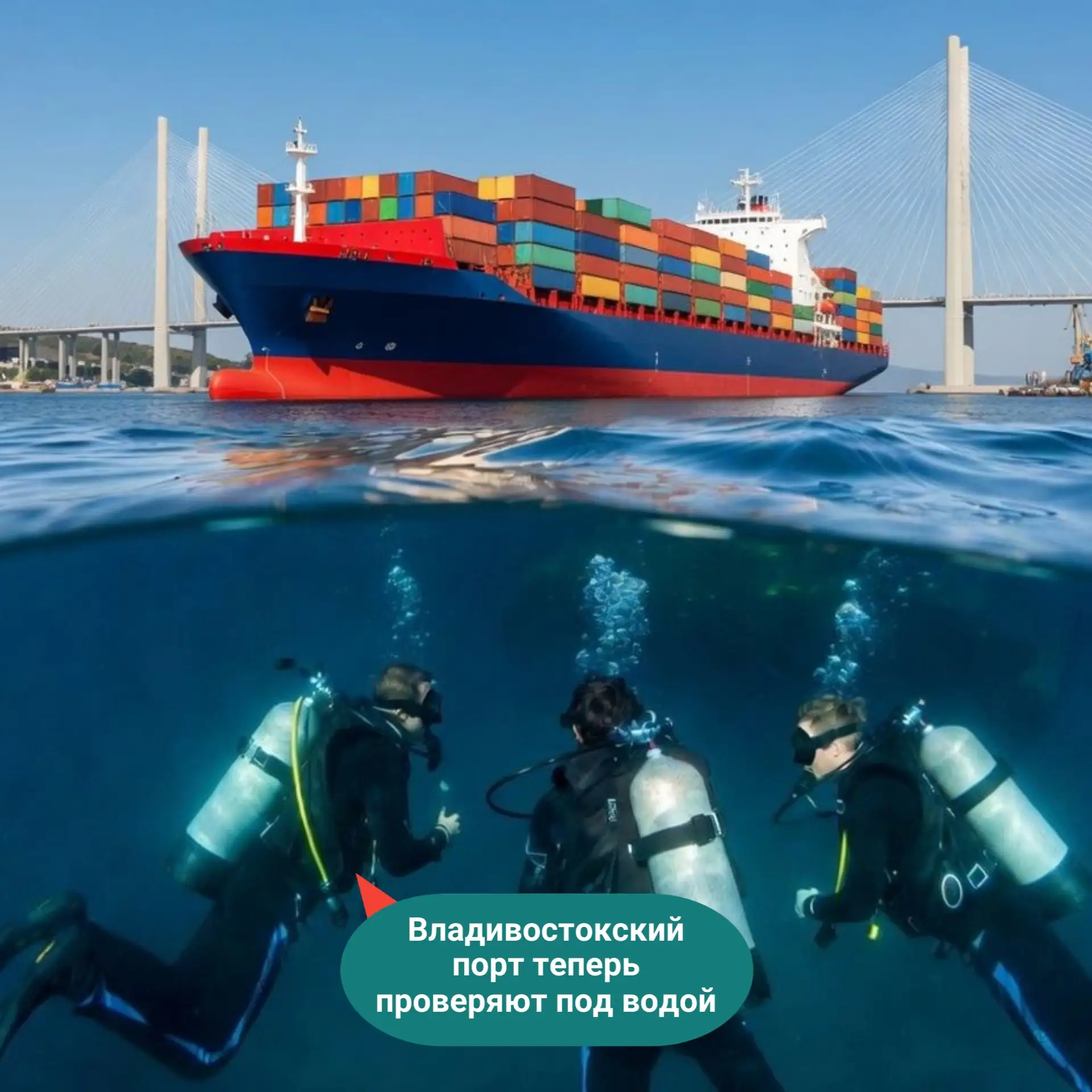 FESCO запустила во Владивостокском морском торговом порту собственную службу подводно-технических ра
