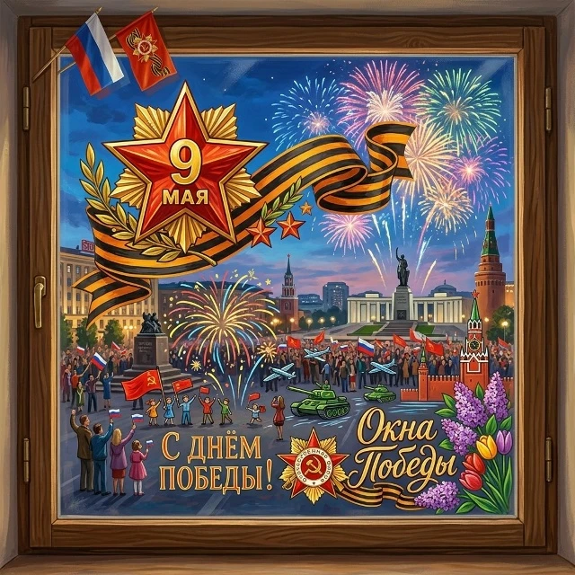 🕊️ ШКОЛЬНЫЙ СОВЕТ ОБЪЯВЛЯЕТ АКЦИЮ «ОКНА ПОБЕДЫ» В НАШЕЙ ШКОЛЕ! 🇷🇺Дорогие друзья! Приближается 9 мая.