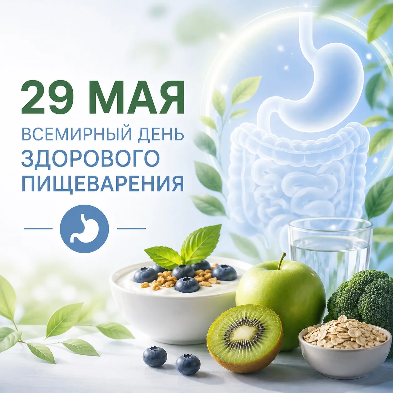 ❕Всемирный день здорового пищеварения отмечают ежегодно 29 мая по инициативе Всемирной ...