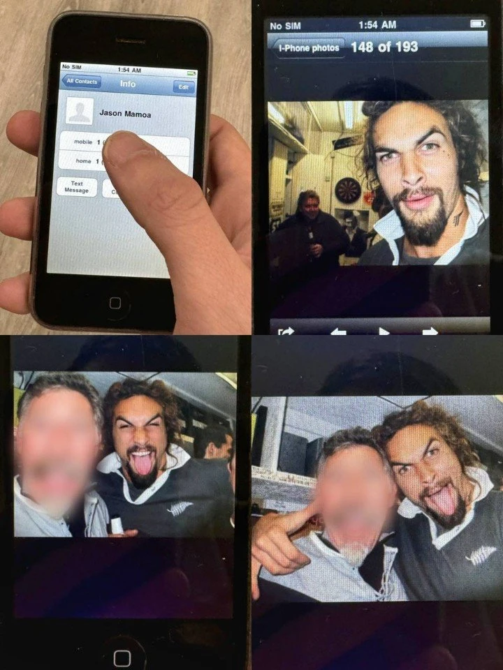 Мужчина приобрёл старый iPhone б/у и выяснил, что прежний владелец тусил с Джейсоном Мо...