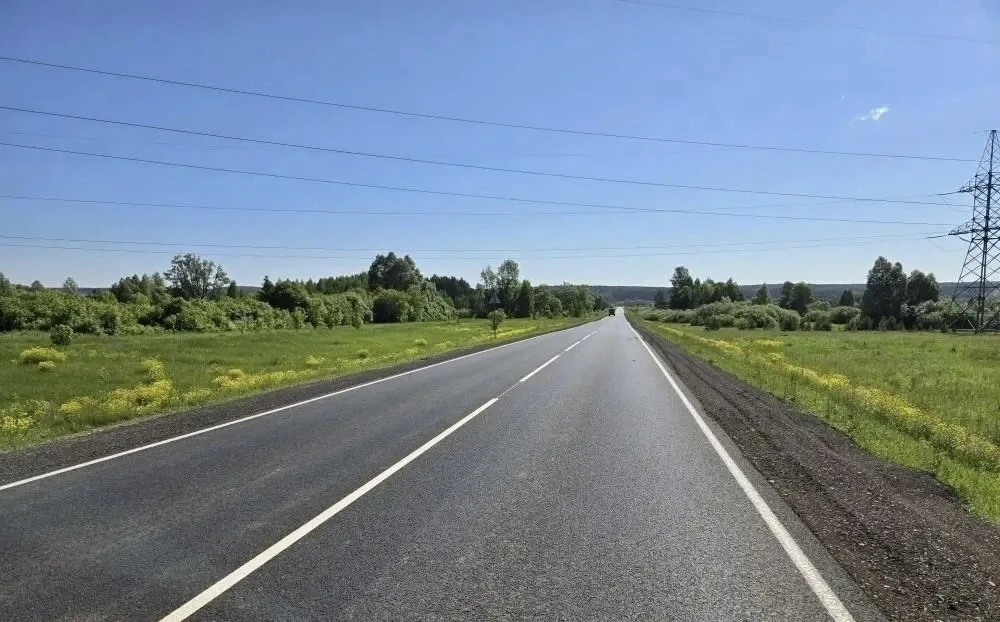 🛣️ В рамках #национальныйпроект «Инфраструктура для жизни» завершен ремонт участка автомобильной до