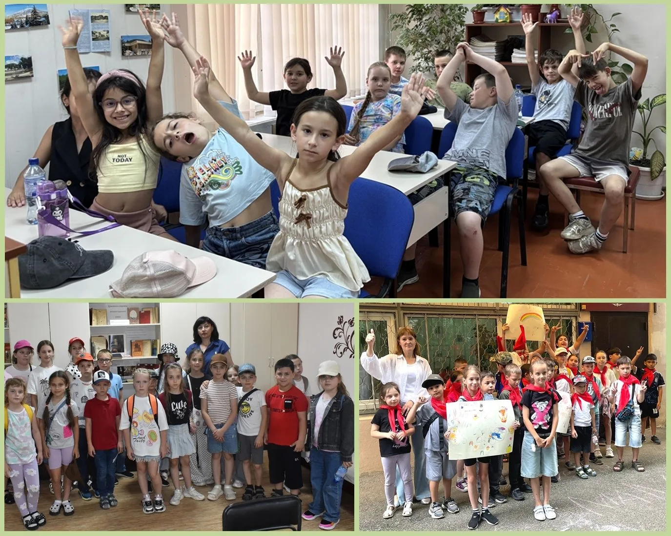 Для школьников Пятигорска, наслаждающихся каникулами🥳 и отдыхающих от учёбы✌️👶, библиотекари продо