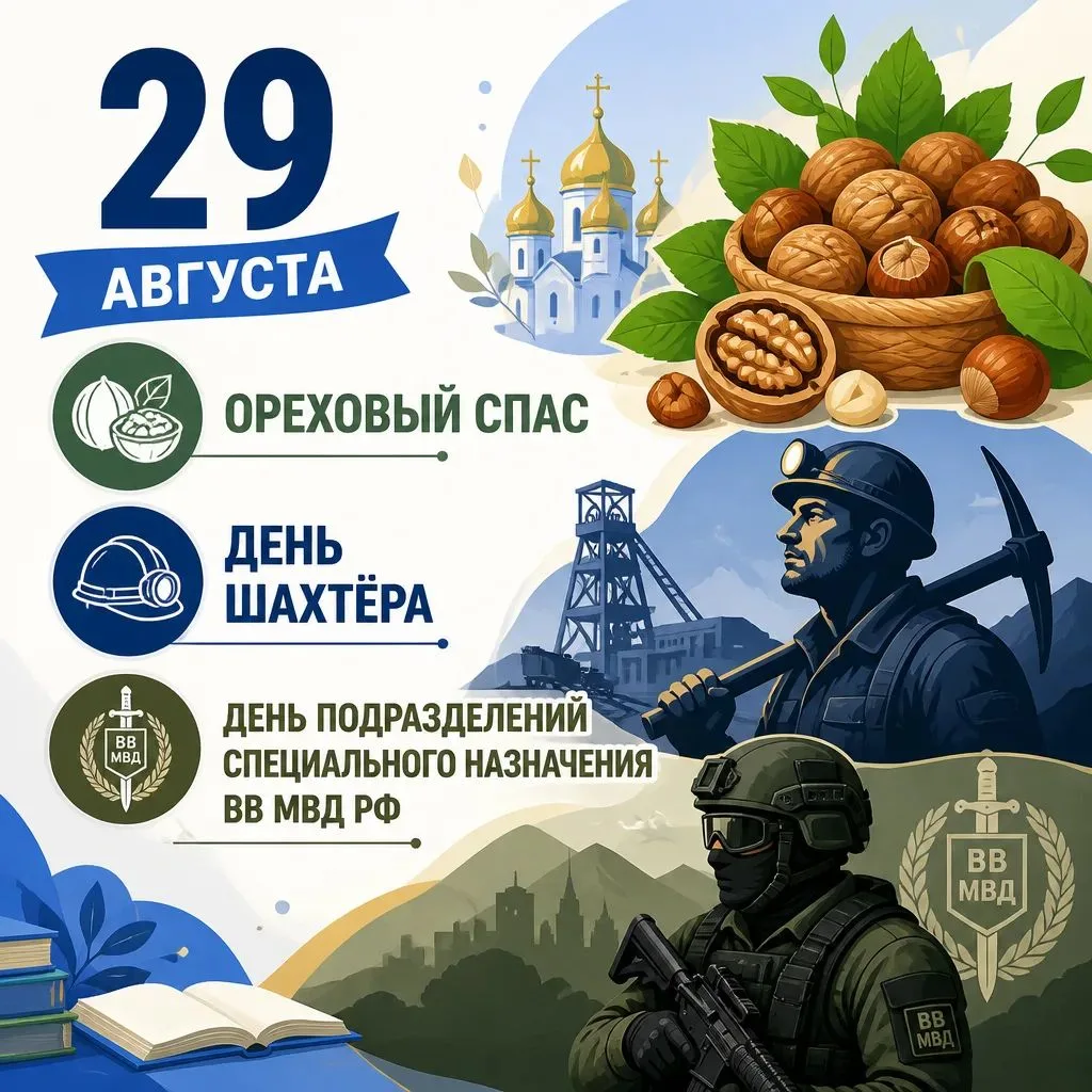 1. Ореховый Спас (Третий Спас) отмечается 29 августа — это народный и православный праз...