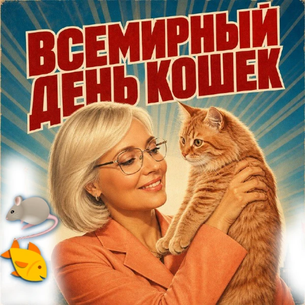 🐾 Сегодня отмечаем Всемирный день кошек! 🐈