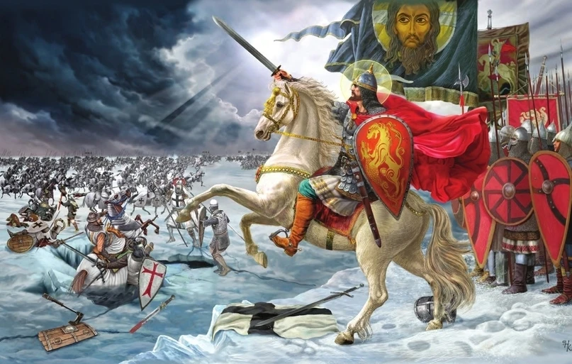📜 Рубрика "Этот день в истории": Ледовое побоище  ⚔️ 5 апреля 1242 года произошло одно из самых знак