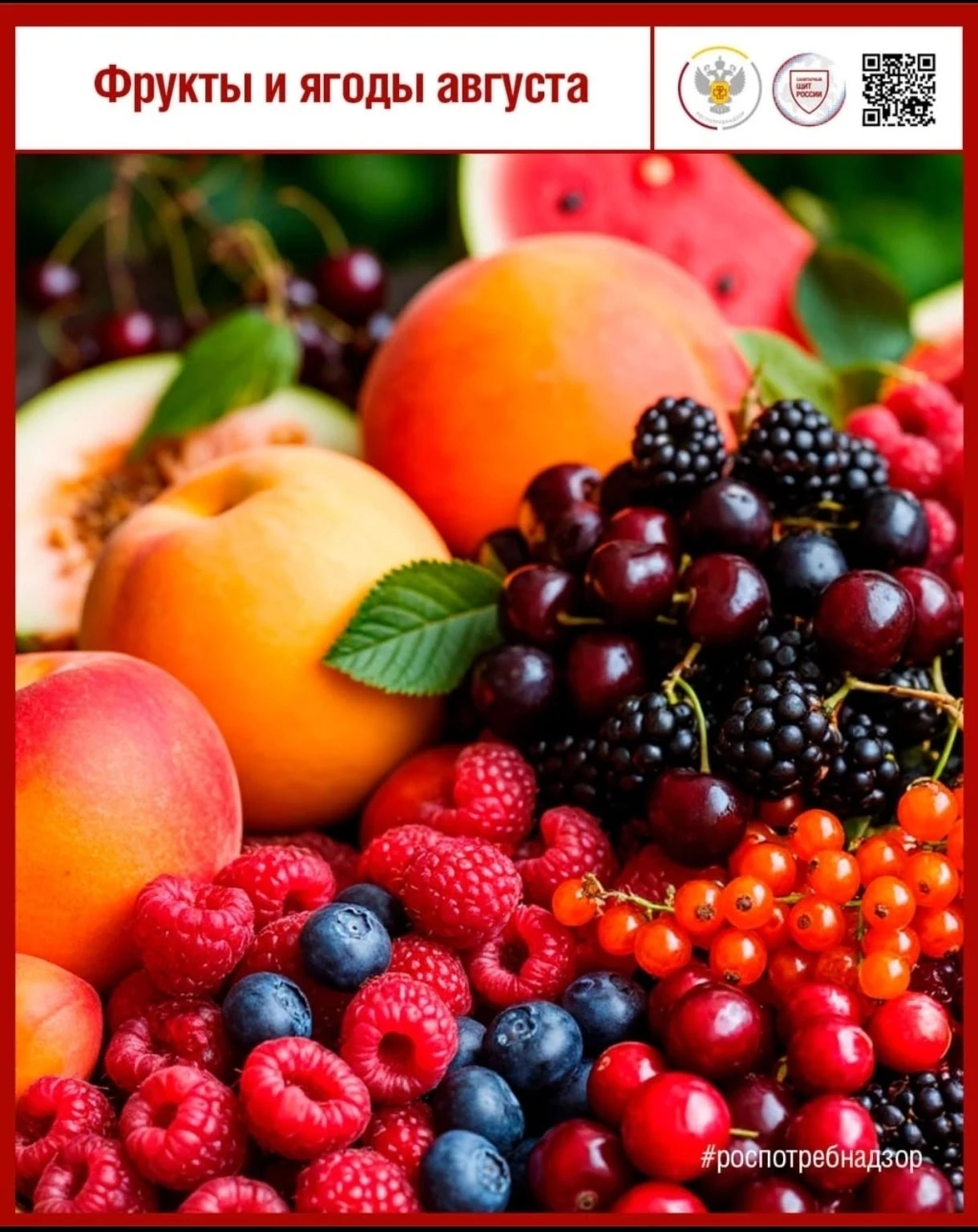Фрукты и ягоды августа: успей попробовать! 🍑🍒🍉