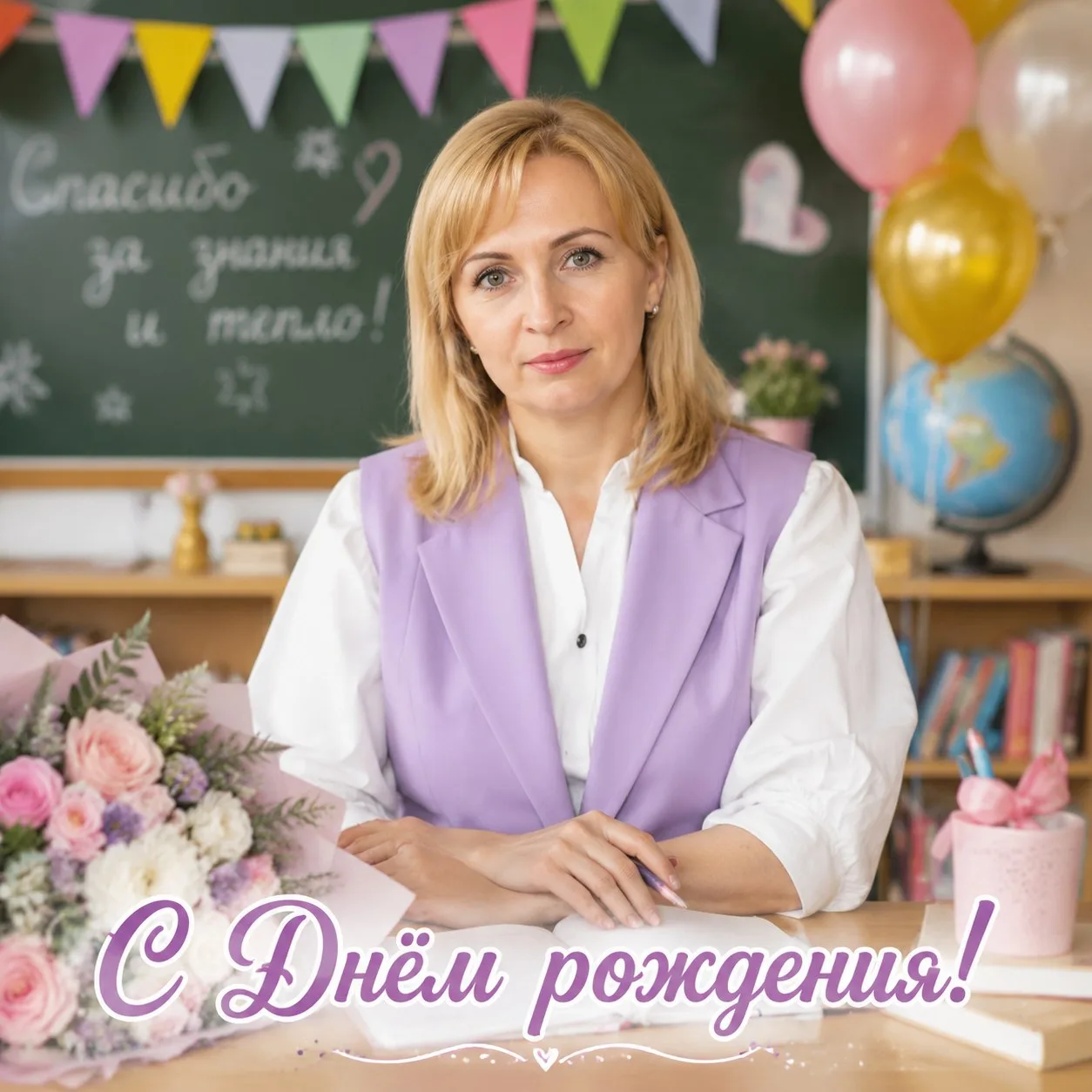 🎁Коллектив МБОУ «ОШ №23 для обучающихся с ОВЗ» поздравляет с днём рождения Ноздрину На...