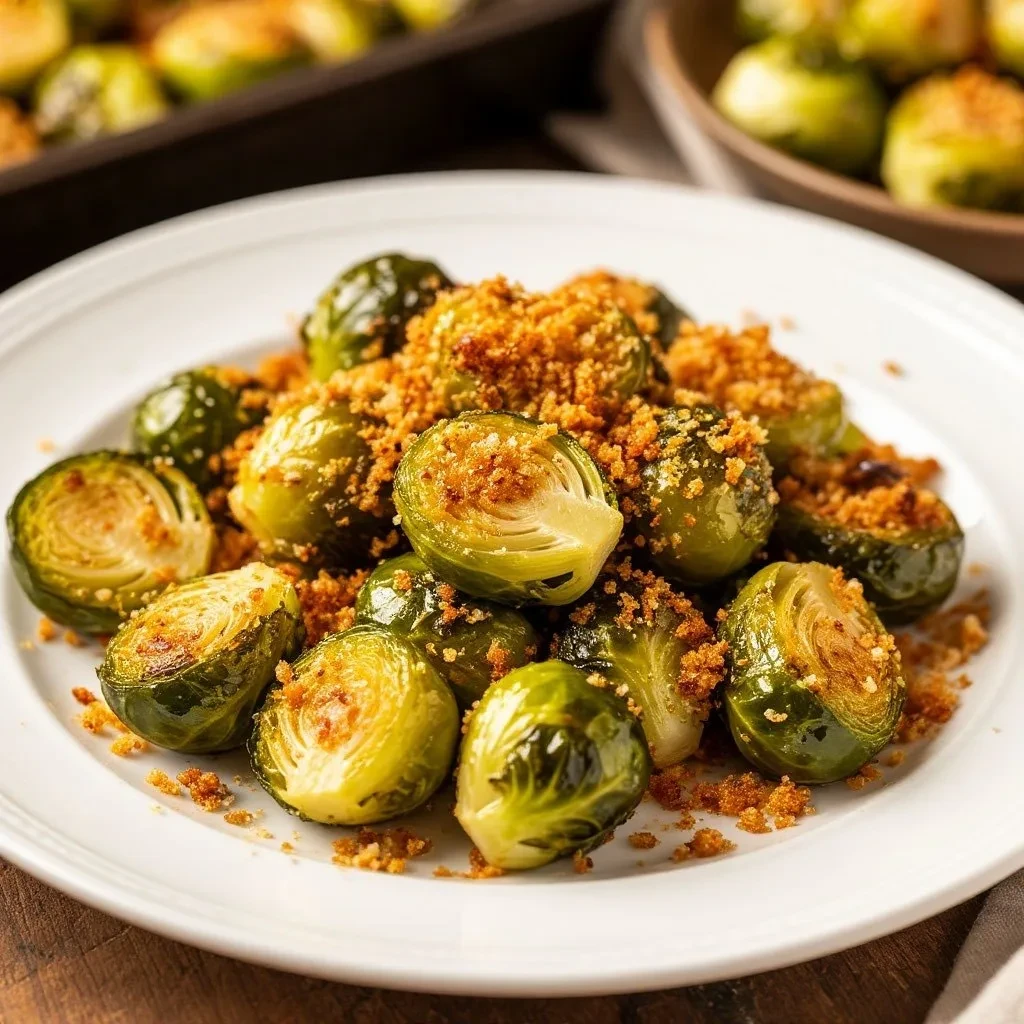 Брюссельская капуста с чесноком и хрустящей корочкой в аэрогриле 🥬  ⏱️ Время: 10–12 мин 🌡 Температур