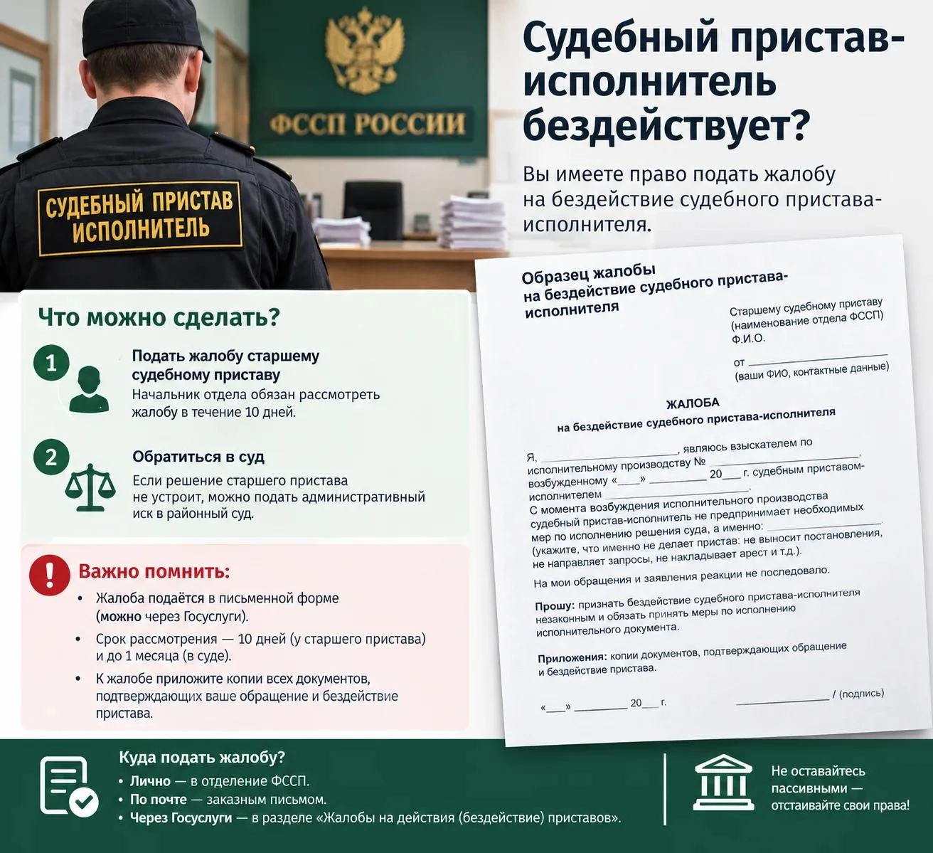 ⚖️ Пристав бездействует?