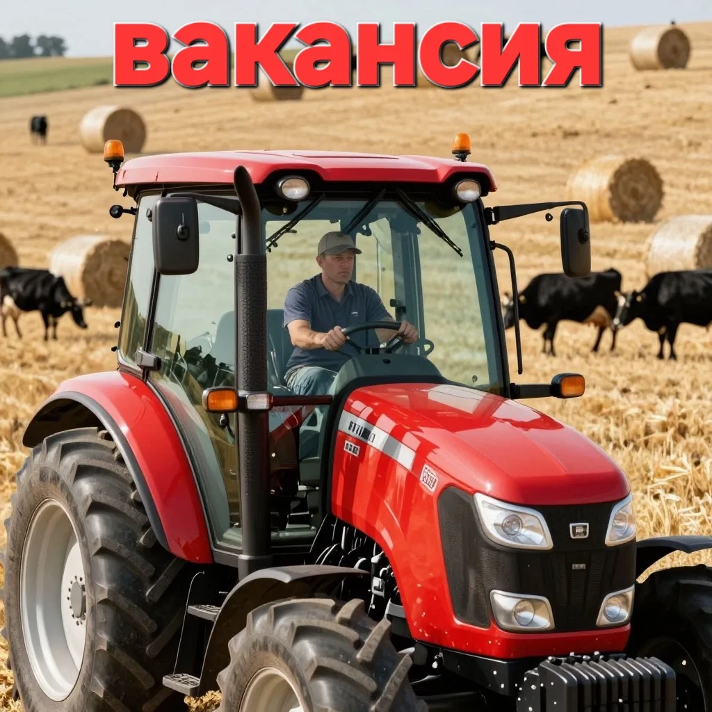 🚜 Наше хозяйство в поиске самых лучших трактористов - механизаторов!